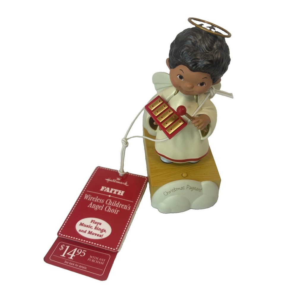 Hallmark Christmas Pageant Children's Angel Choir Wireless Gabriel 2012 Works